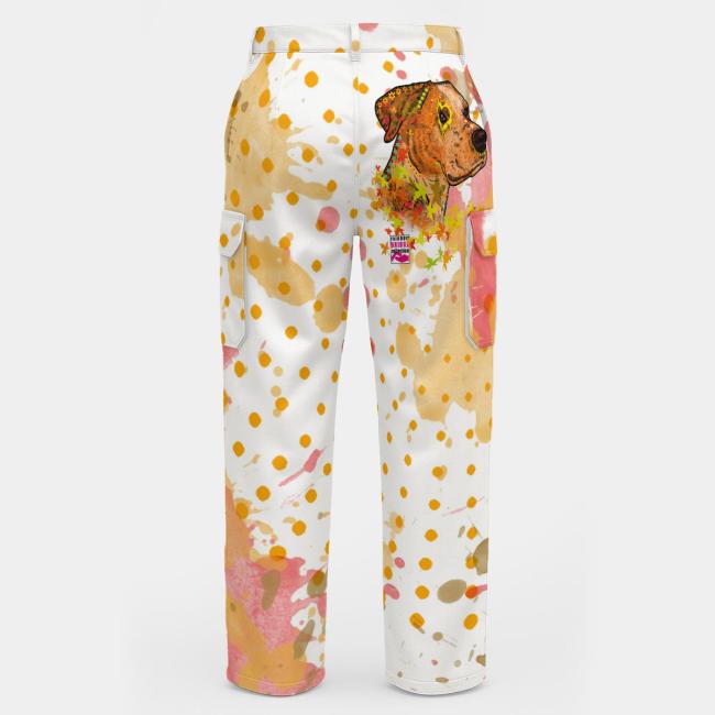 Cargohose mit Bumsi - Hose, lang oder kurz, bunt, 100% Polyester, Grösse S-5XL, fester Stoff, Normale Passform, SOKA, Listenhund, AmStaff, Staff, Staffordshire, PitBull, Pit